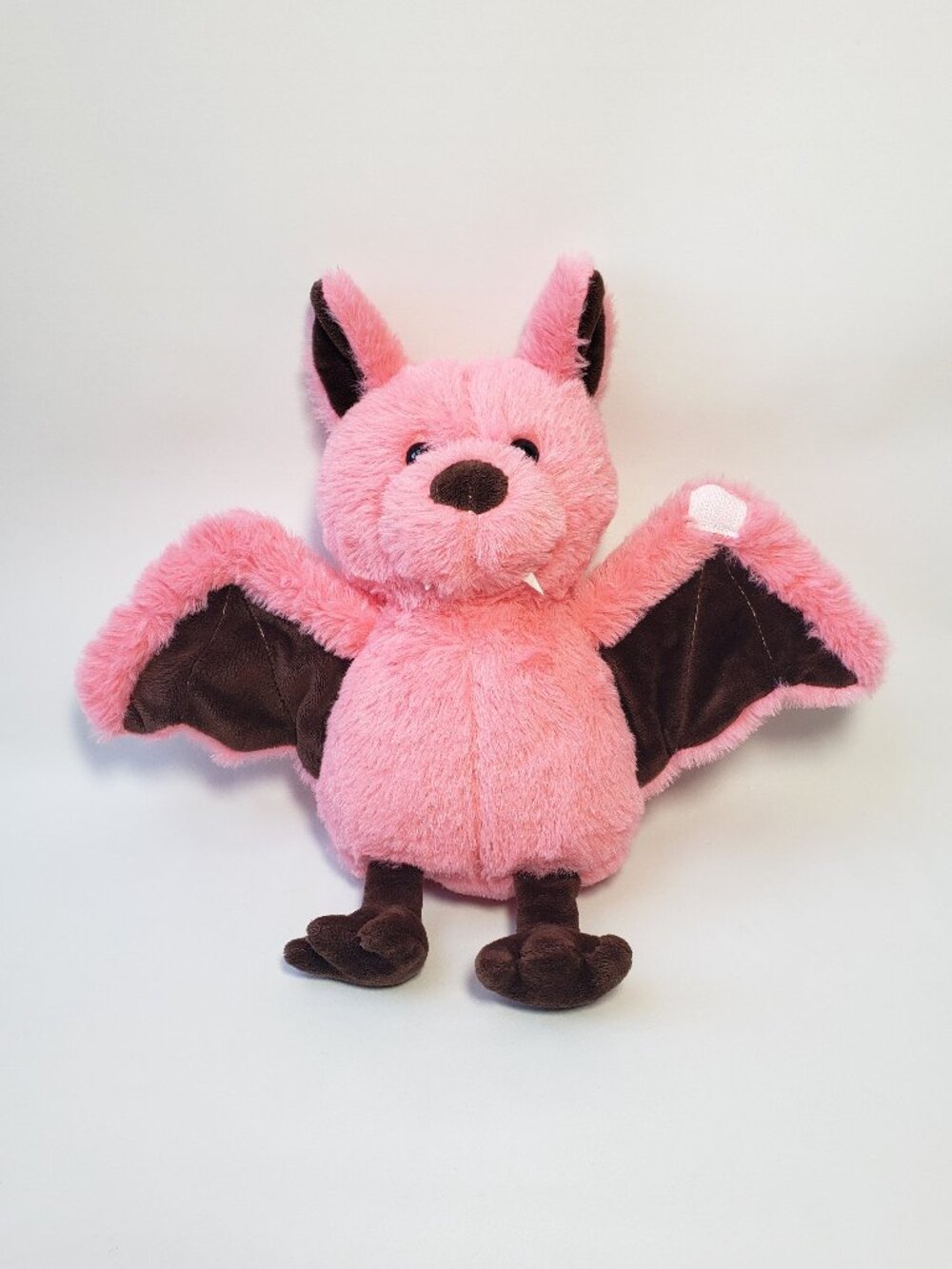 Pink Bat Plush Goth Stuffed Animal Halloween Creepy Huggable Realistic Toy Vamp